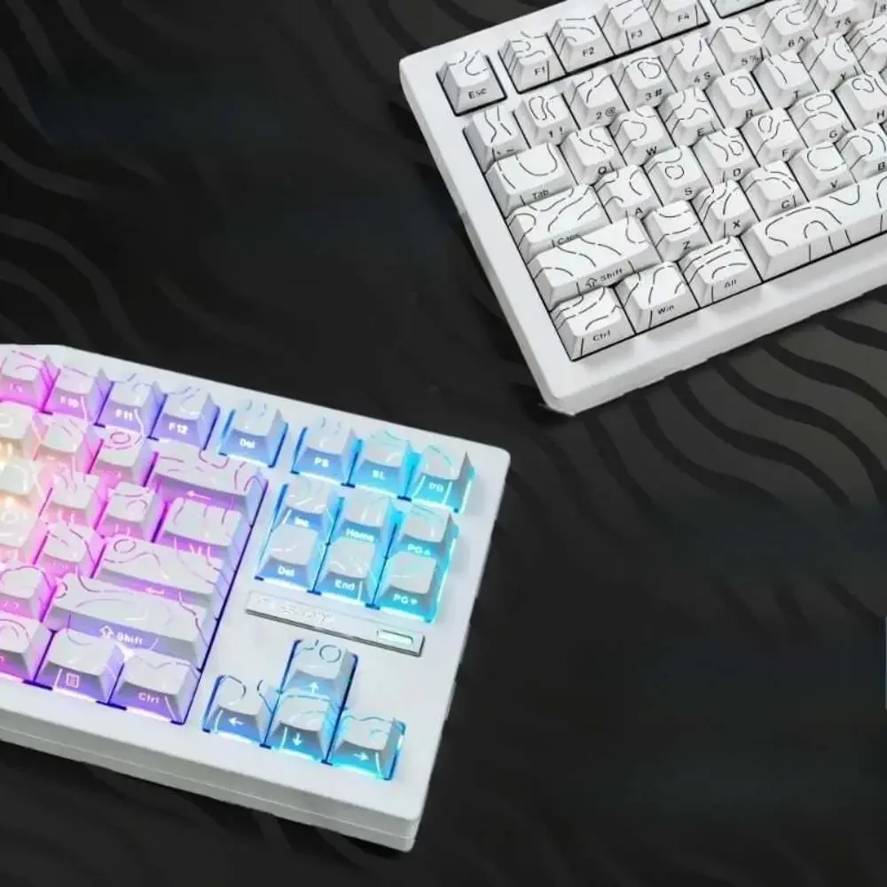 Contour 4.0 Side Engraved Keycap PBT Translucent 97 Key Gaming Mechanical Keyboa